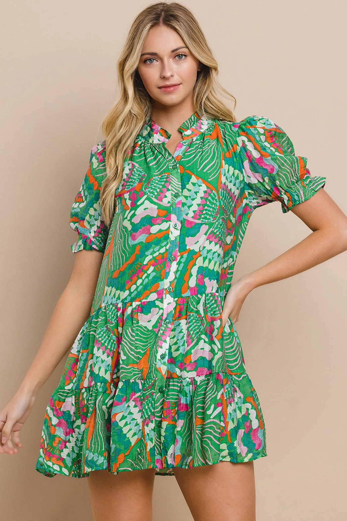 Emily Button-Up Mini Dress