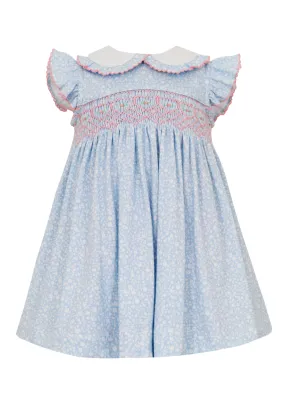 Emma Smocked Floral Knit Dress