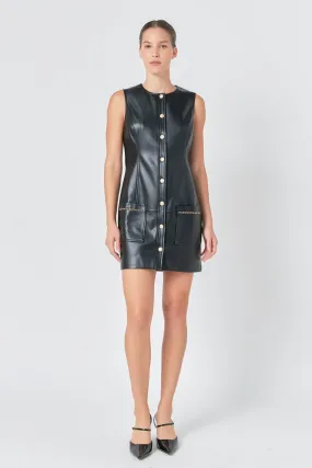 Endless Rose - PU Chain Dress