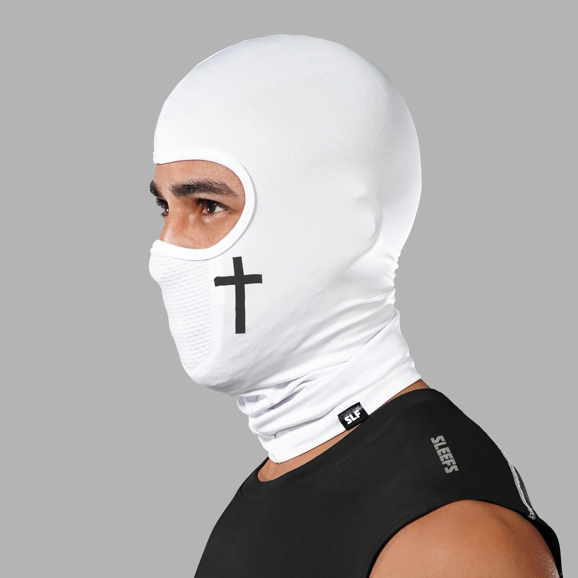 Faith Cross White Shiesty Mask