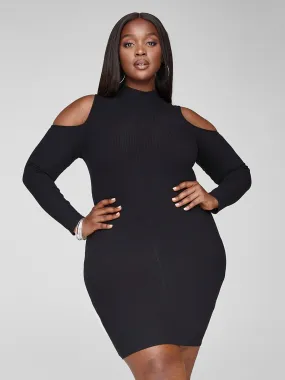 Fashion To Figure - Audrey Cold Shoulder Bodycon Dress