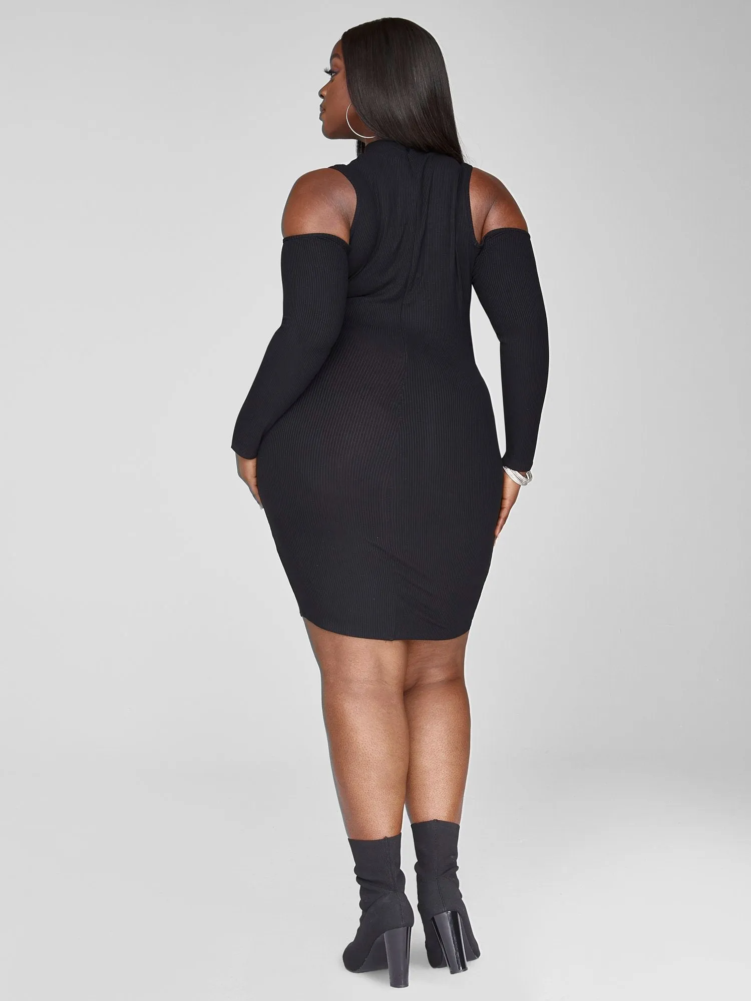 Fashion To Figure - Audrey Cold Shoulder Bodycon Dress