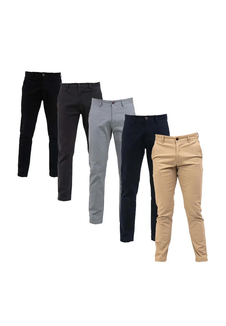 Forest Stretchable Slim Fit Cotton Pants Trousers Men Chinos Pant | Seluar Lelaki - 610196