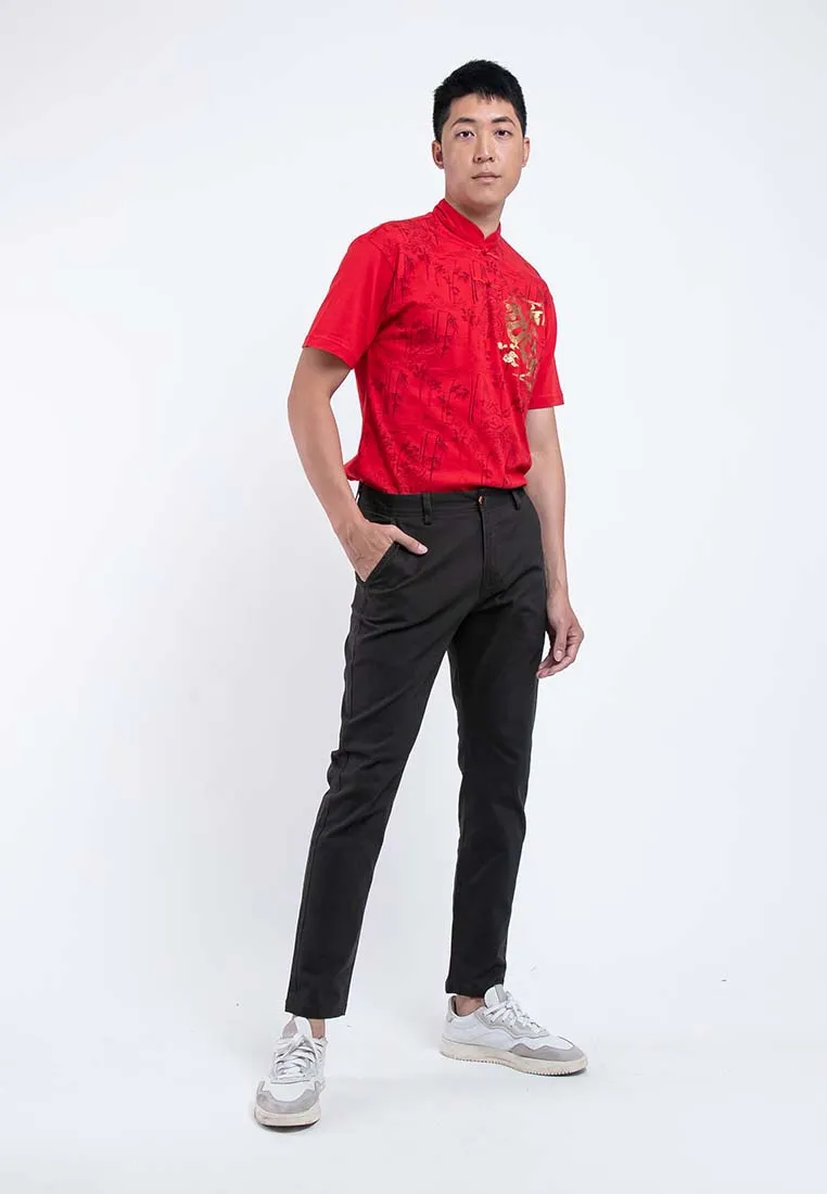 Forest Stretchable Slim Fit Cotton Pants Trousers Men Chinos Pant | Seluar Lelaki - 610196