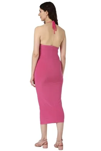 FOREVER 21 women's Polyester Classic Midi Dress (459214_Pink