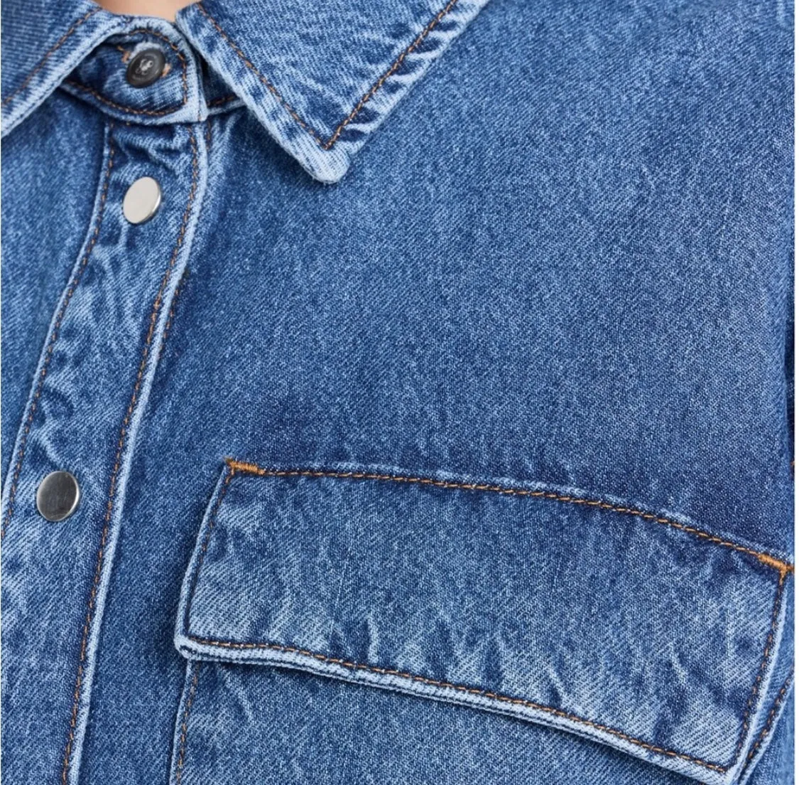 FRAME Denim A-Line Shirt Dress