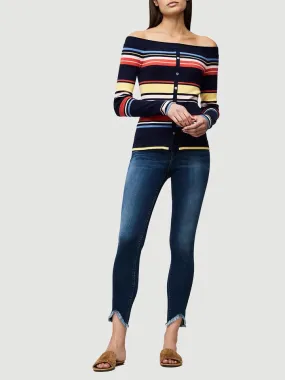 FRAME - Le High Skinny Triangle Raw Hem in Sulham