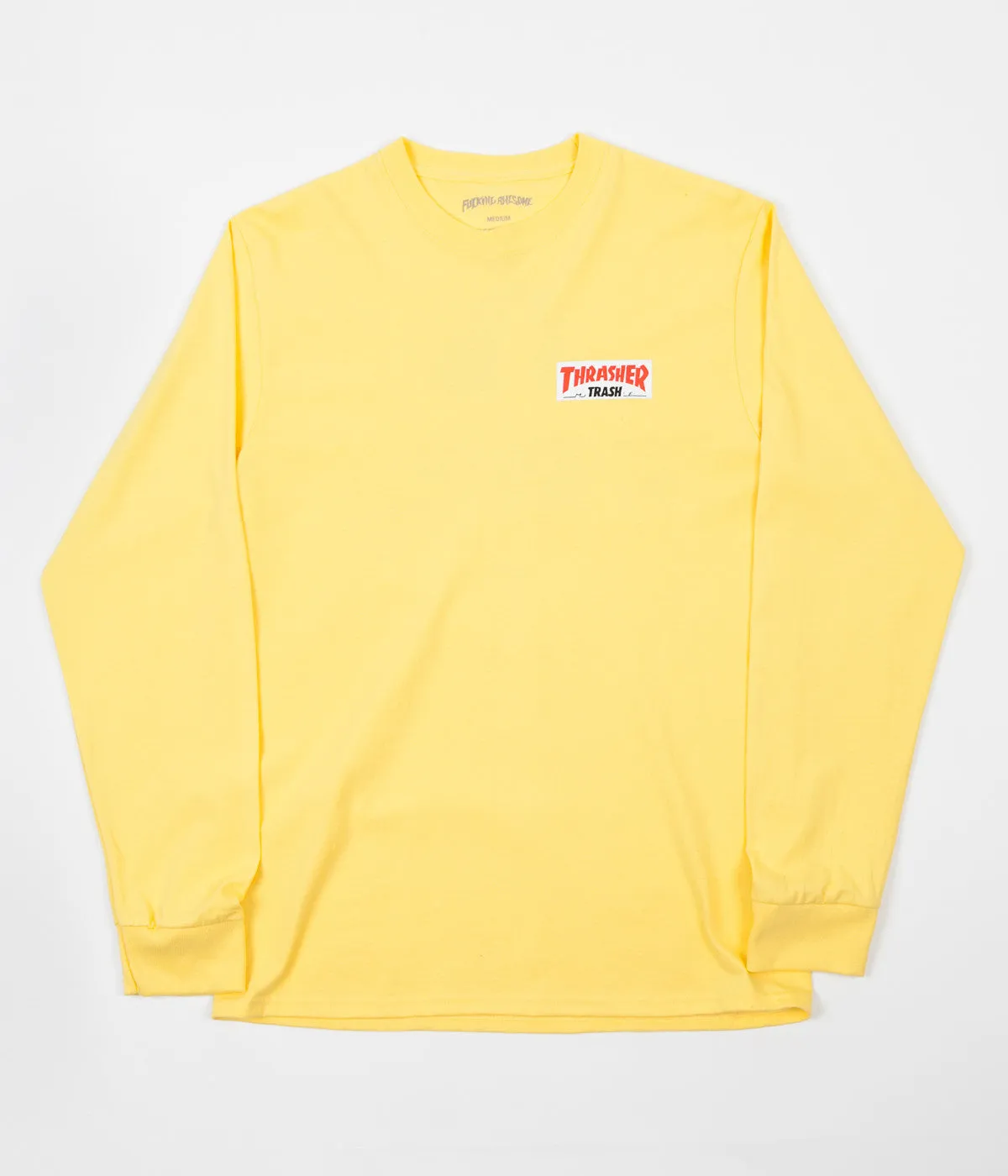 Fucking Awesome x Thrasher Trash Me Long Sleeve T-Shirt - Yellow