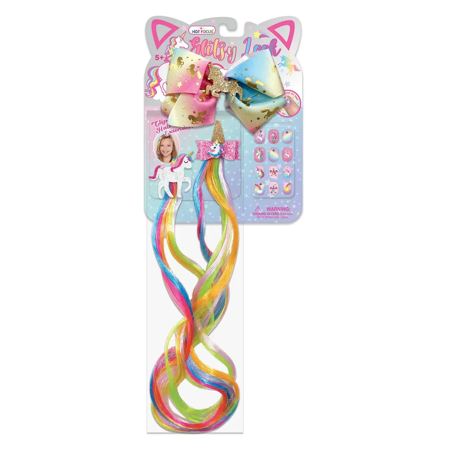 Glitzy Look Hair & Nail Accessories by Hot Focus