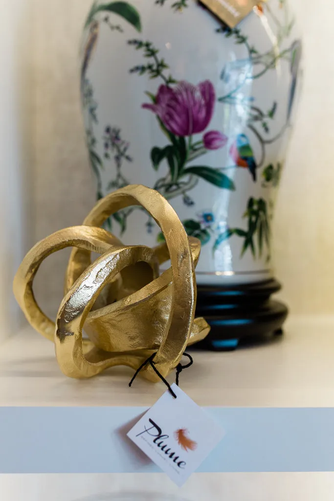 Gold Metal Knot (SKU:15AC02W) 75% OFF SALE