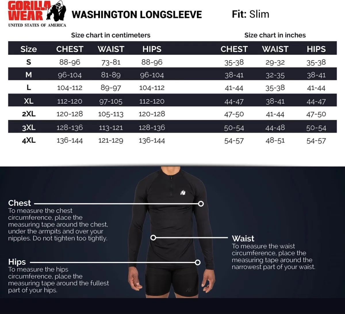 Gorilla Wear Washington Long Sleeve - Grey