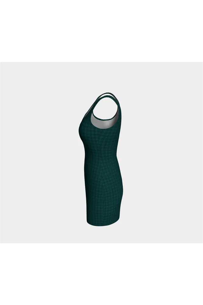 Green Tattersall Bodycon Dress