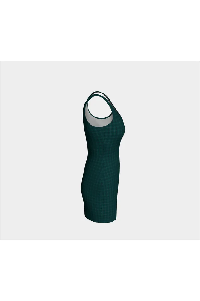 Green Tattersall Bodycon Dress