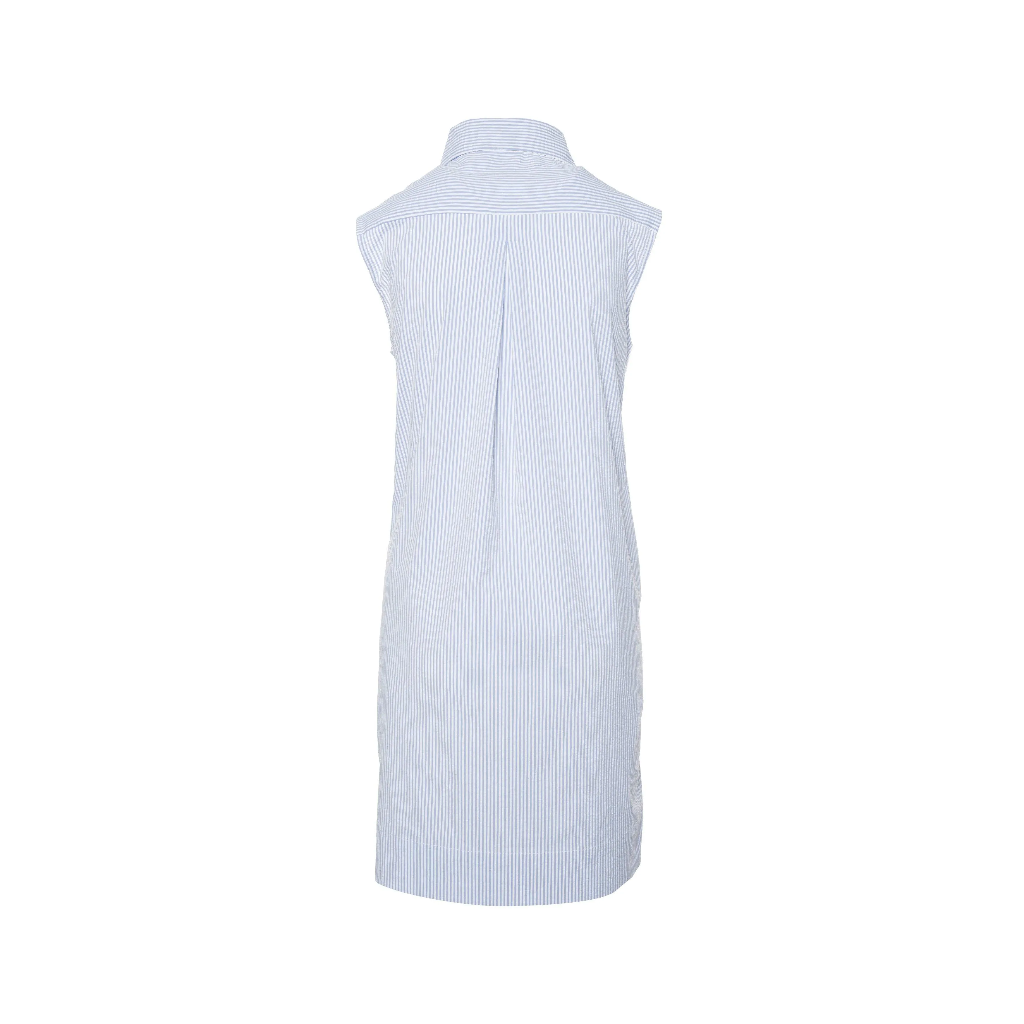 Gustavia Sleeveless Shirt Dress in Performance Stretch