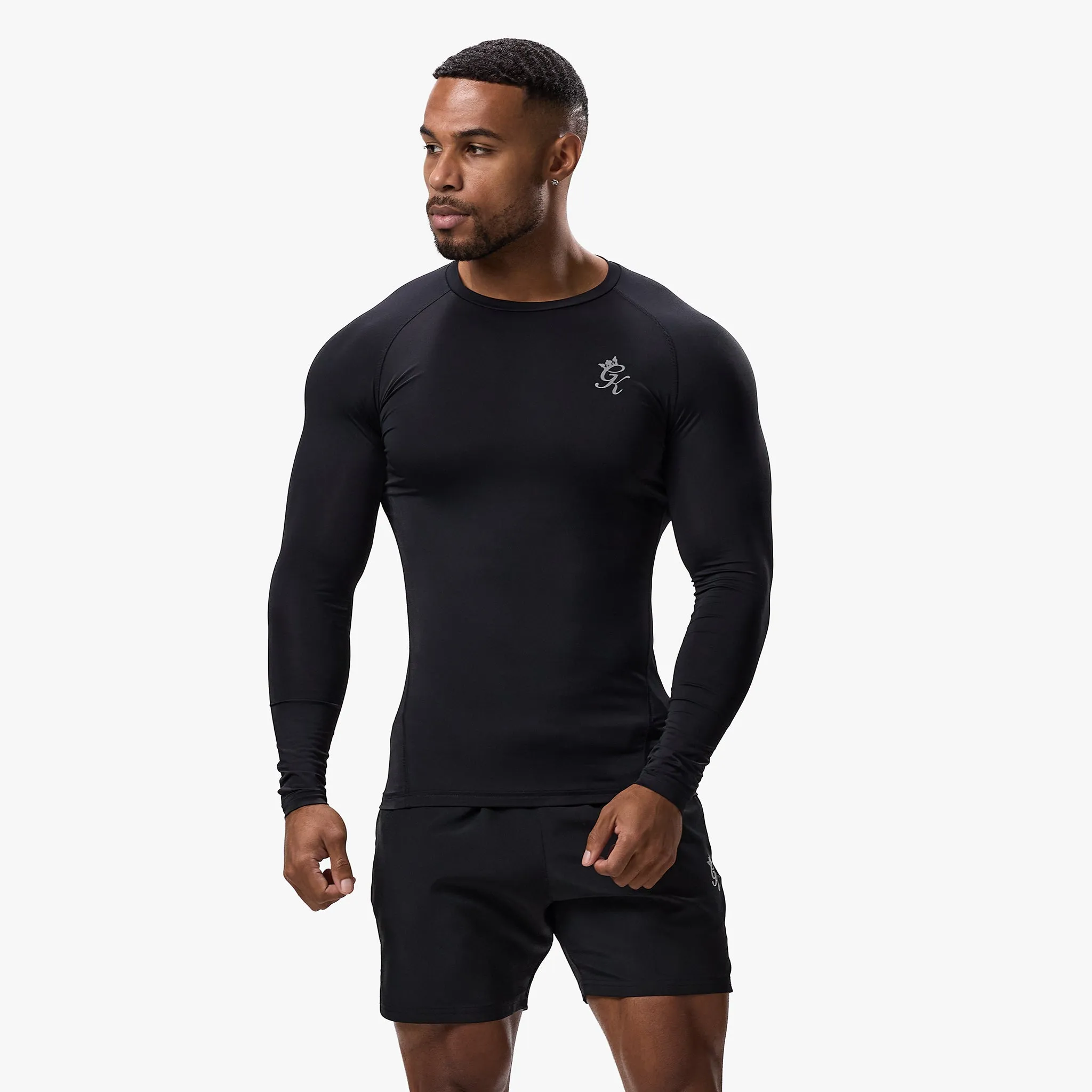 Gym King Energy Long Sleeve Base Layer - Black