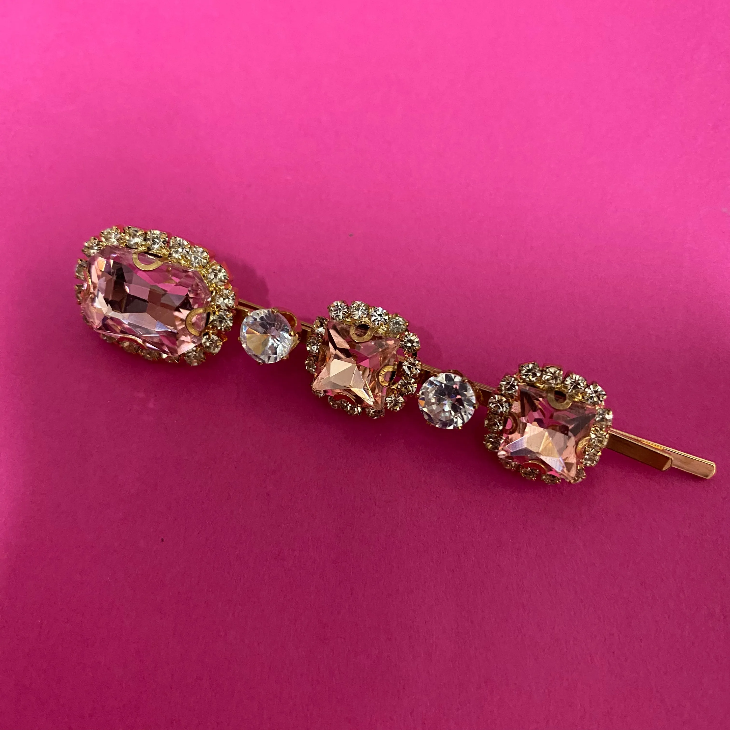 Hairclip Triple - Pale Pink