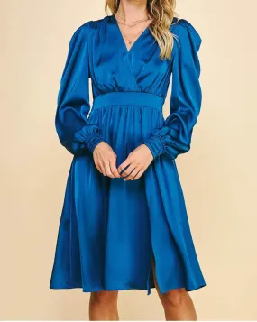 INDIGO HOUR MIDI DRESS- by Pinch