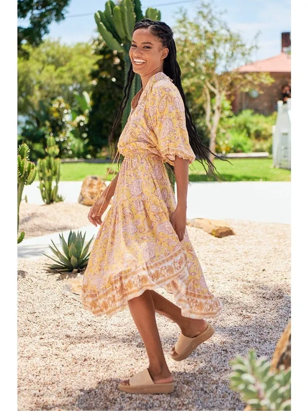 JAASE Elodie Print Jasmine Midi Dress
