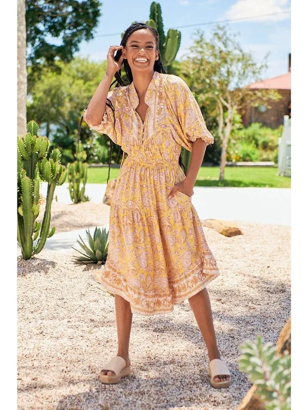 JAASE Elodie Print Jasmine Midi Dress