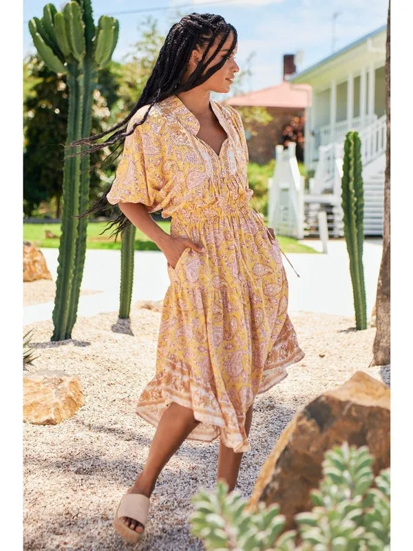 JAASE Elodie Print Jasmine Midi Dress