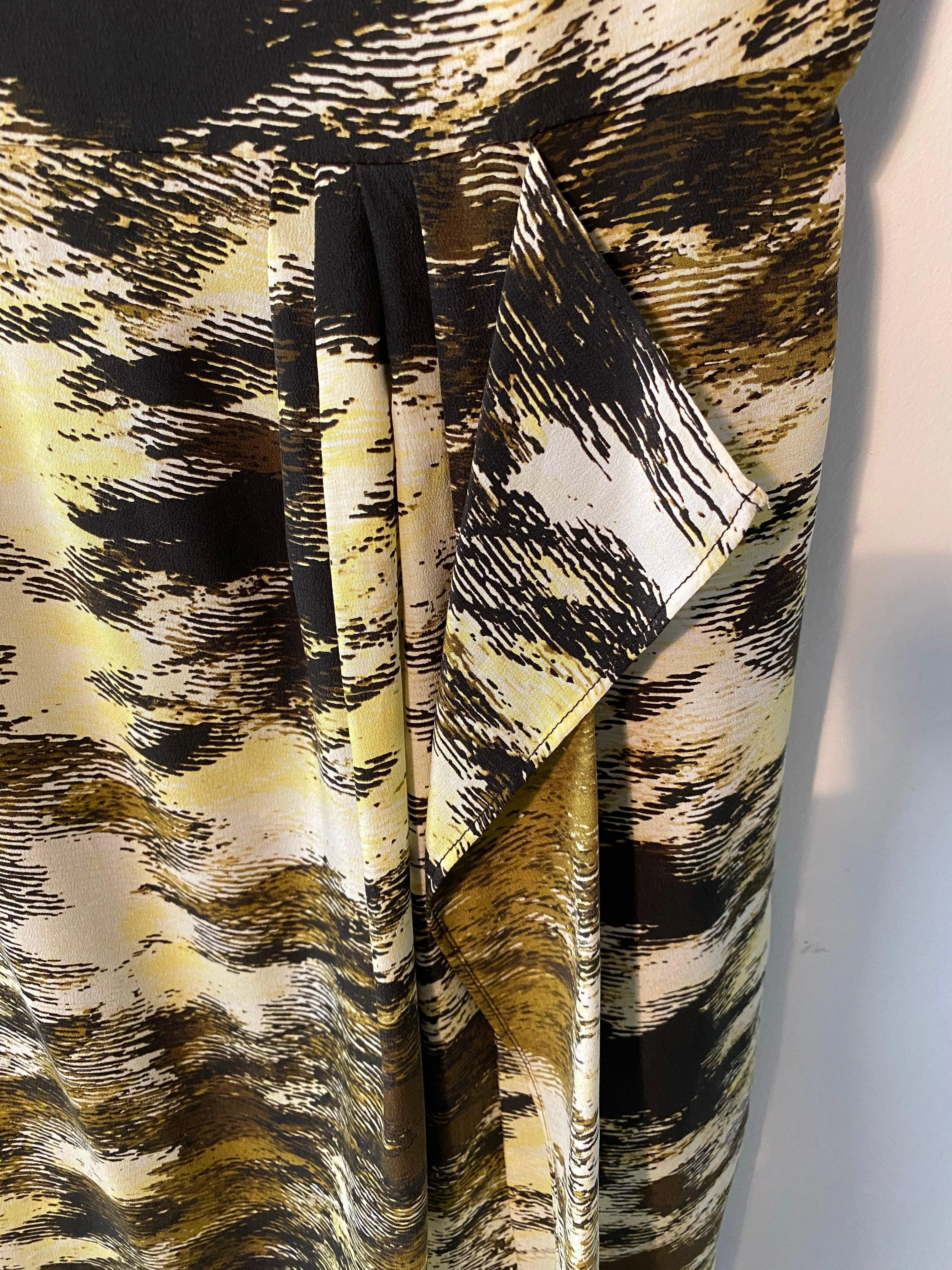 Jaeger Silk Dress Abstract Animal Print UK Size 10 BNWT RRP£220