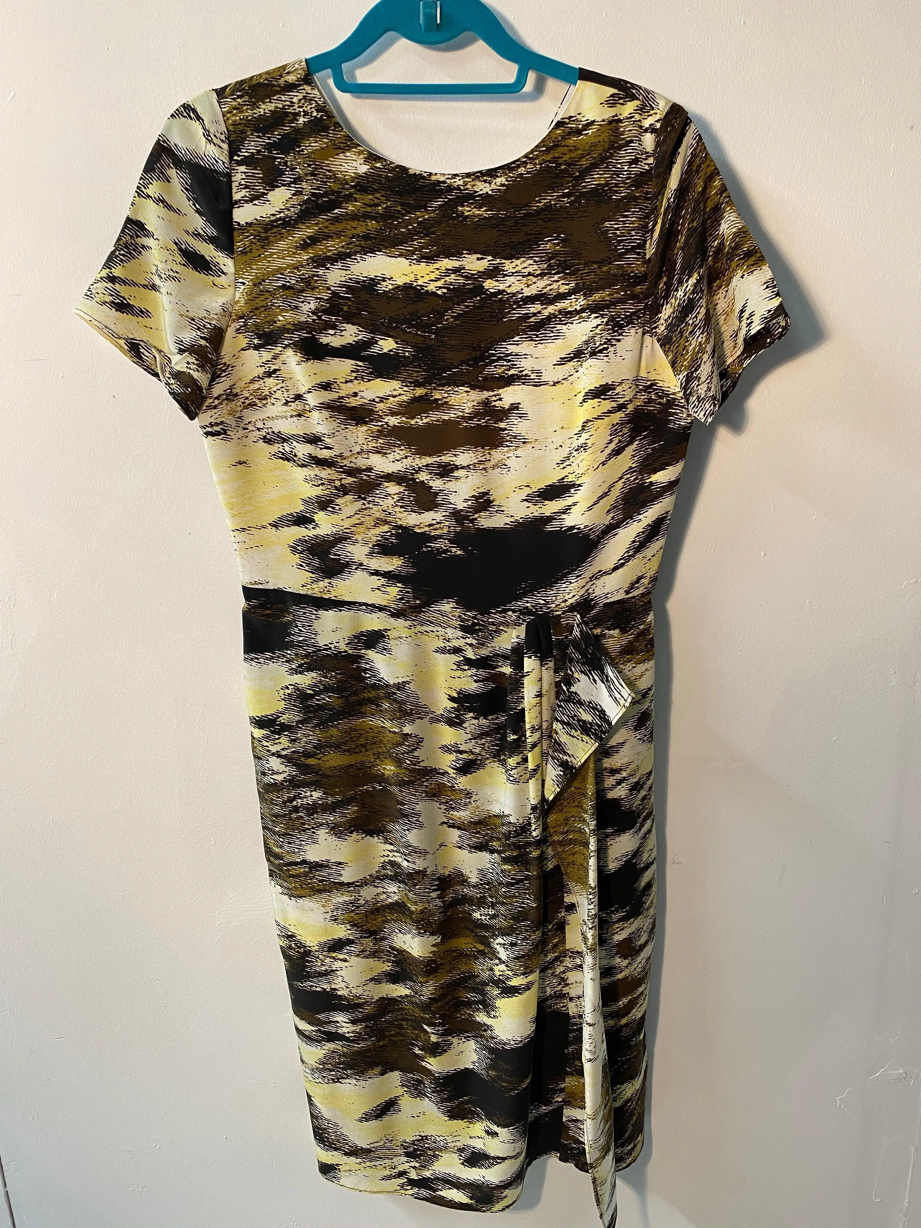 Jaeger Silk Dress Abstract Animal Print UK Size 10 BNWT RRP£220