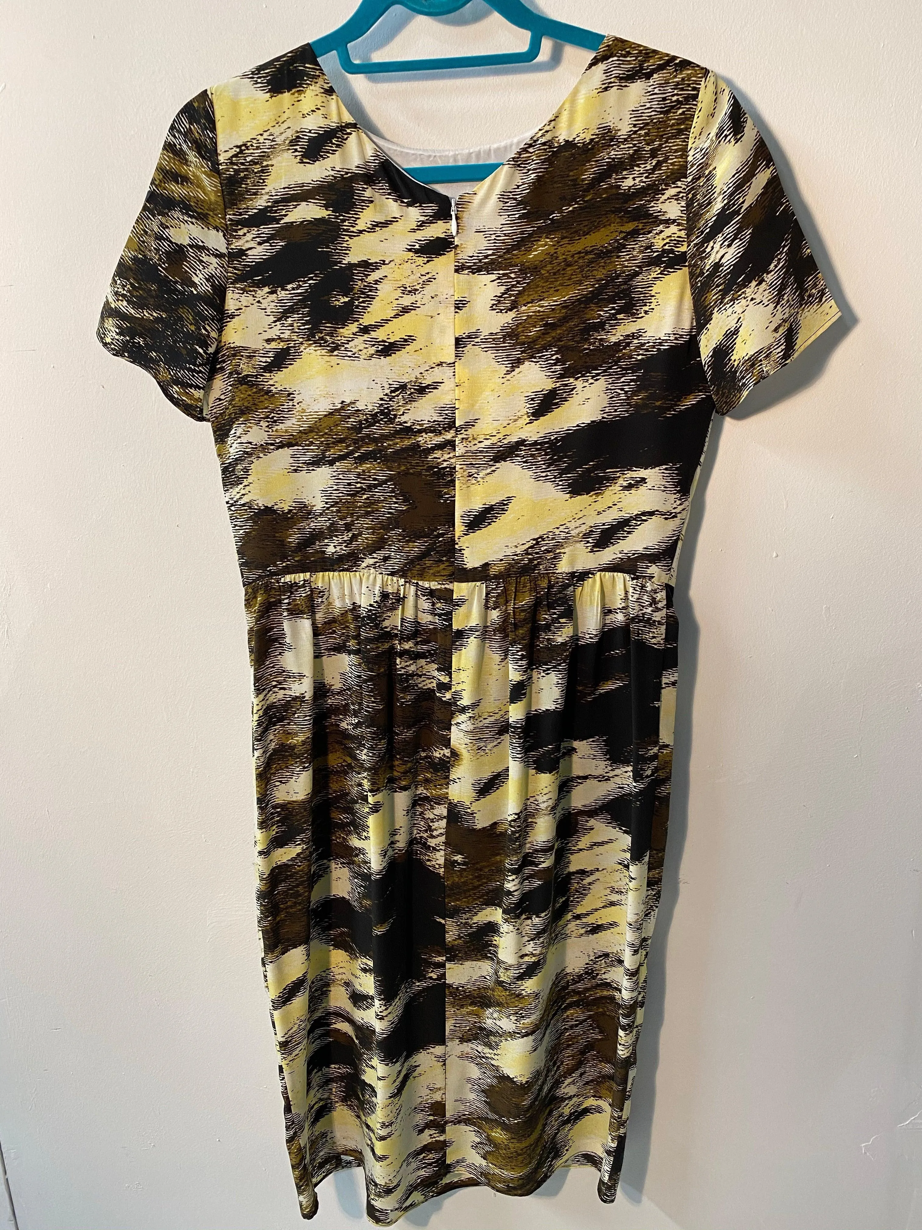 Jaeger Silk Dress Abstract Animal Print UK Size 10 BNWT RRP£220
