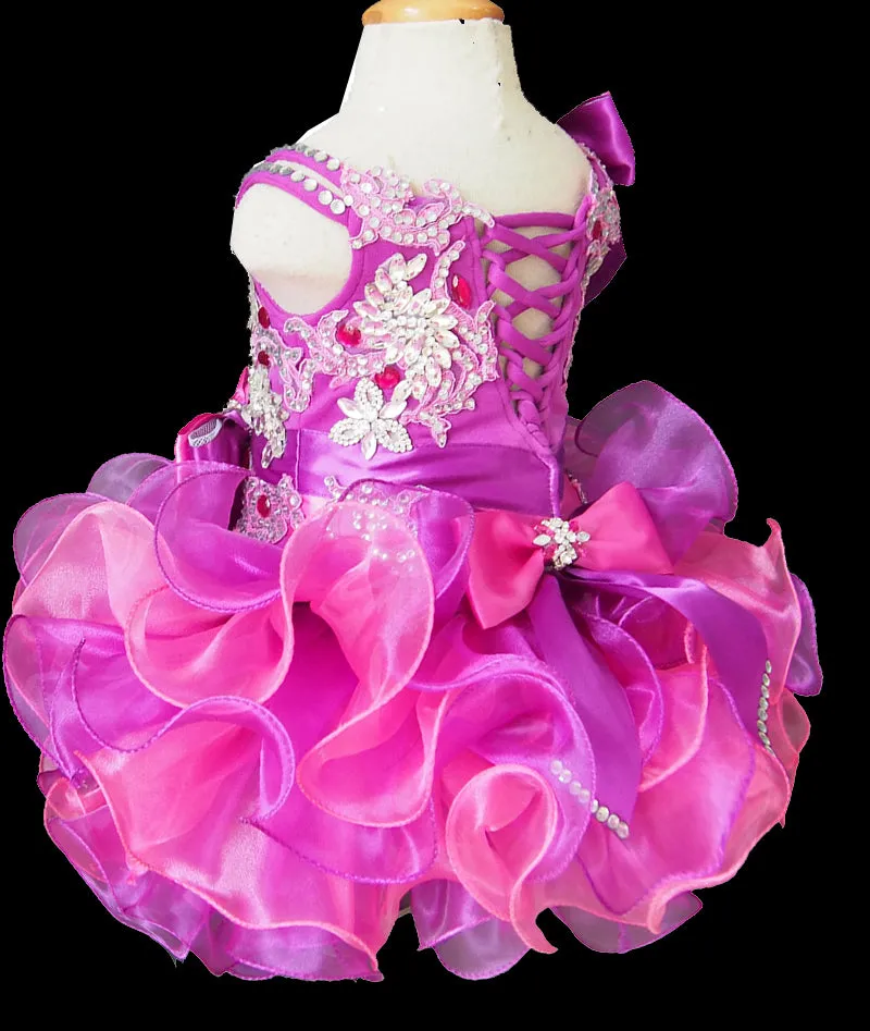 Jennifer Wu Beaded and Lace Bodice Kids' Cupcake Pageant Dress