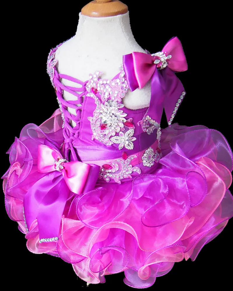 Jennifer Wu Beaded and Lace Bodice Kids' Cupcake Pageant Dress