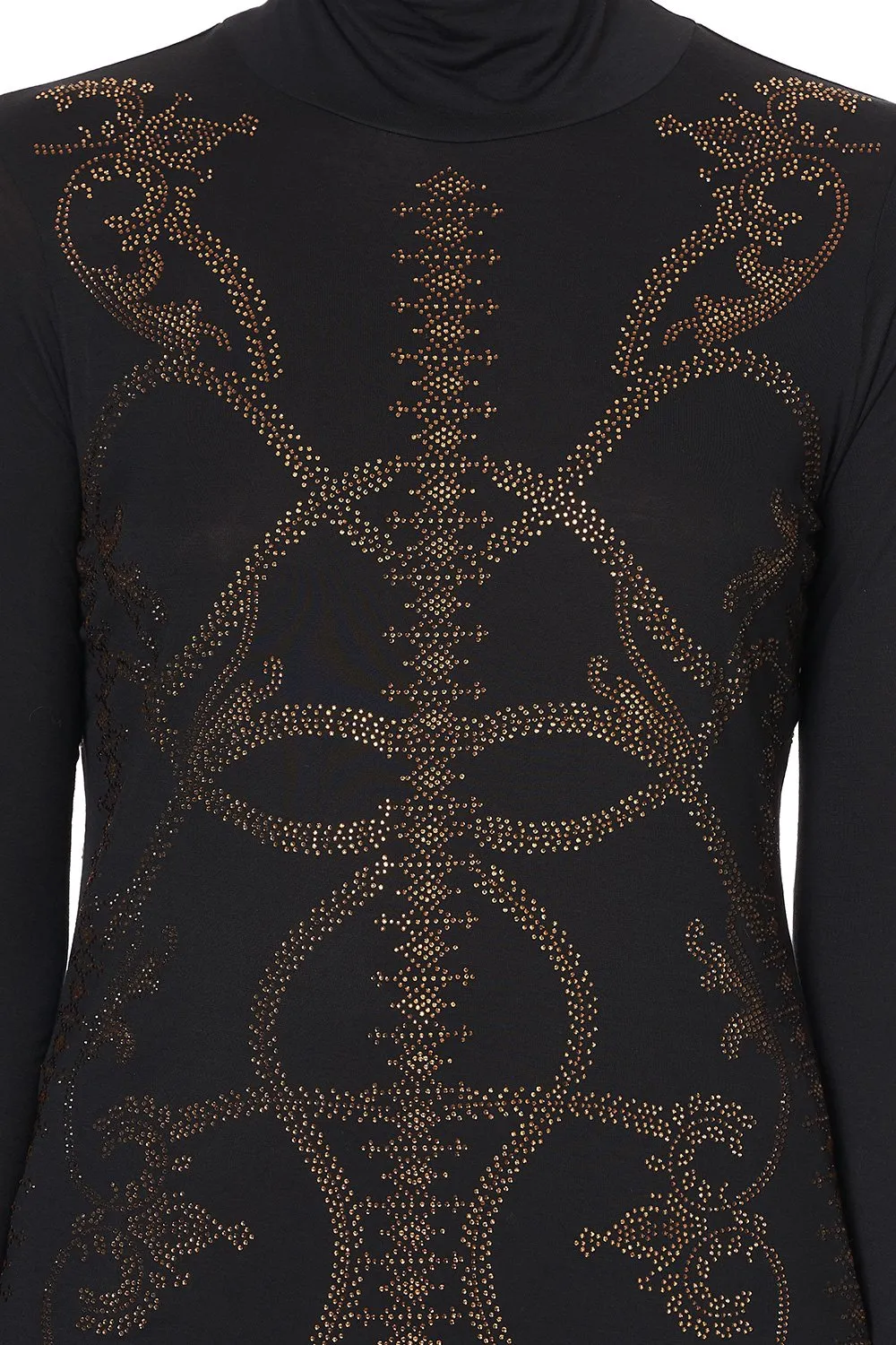 JERSEY TURTLENECK LUXE BLACK