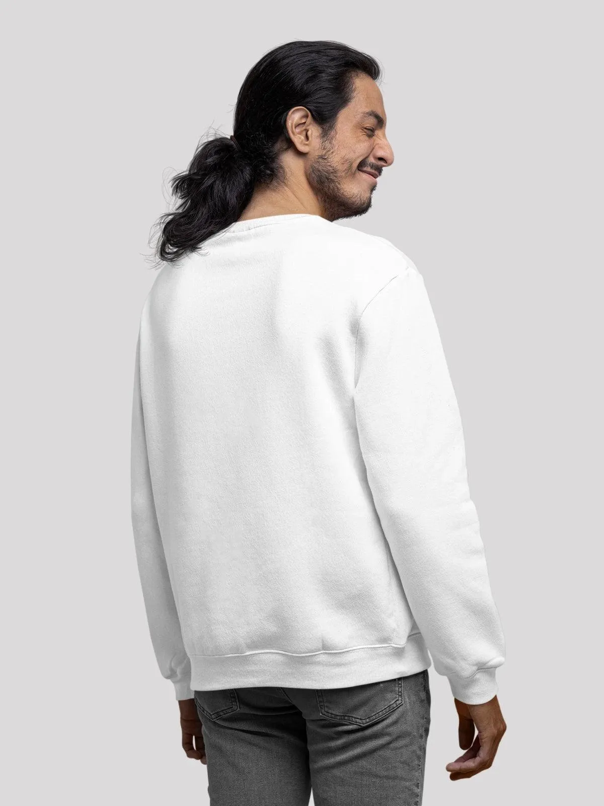 Joker v/s Batman White Unisex Sweatshirt
