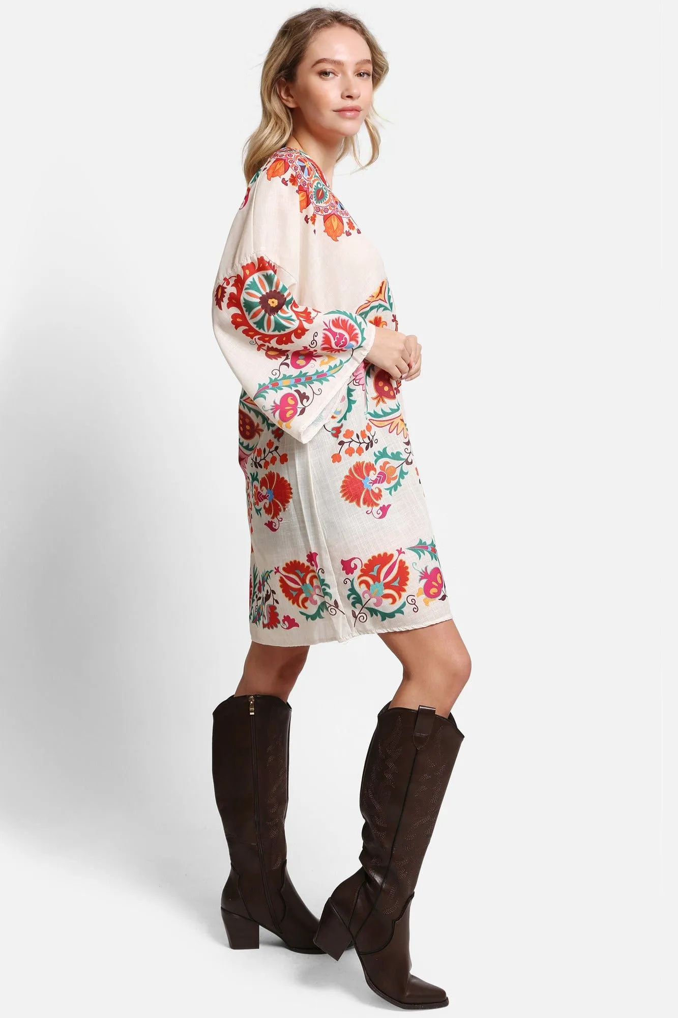 JP5112 Audrey Abstract Cover Up Dress