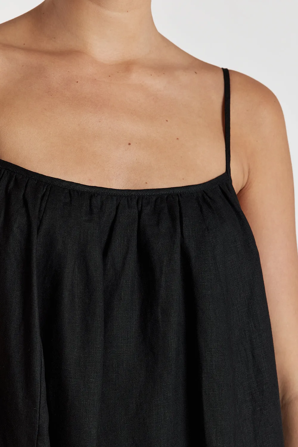 KATELYN BLACK/CREAM MIDI DRESS