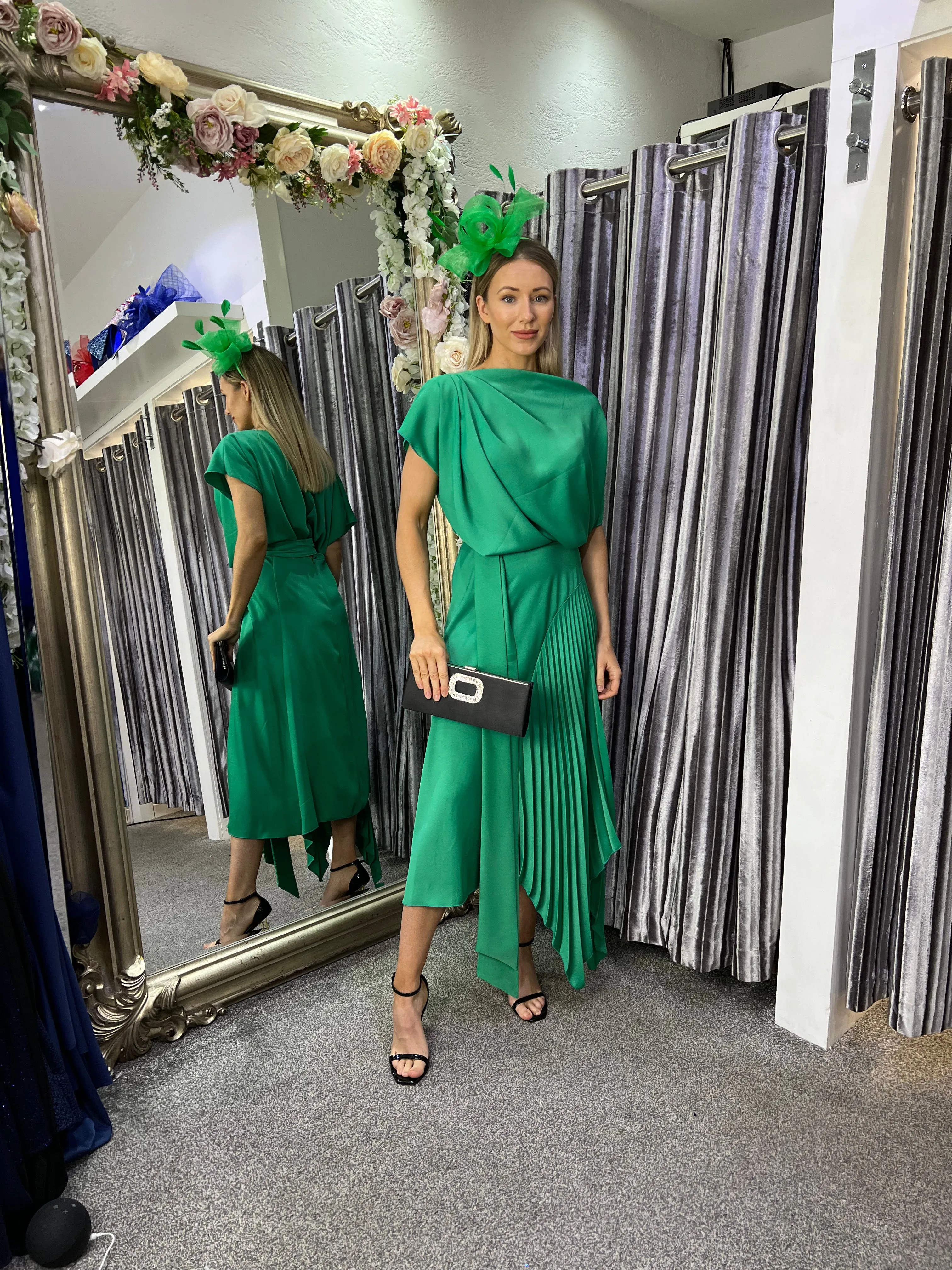 Kevan Jon mila dress emerald green