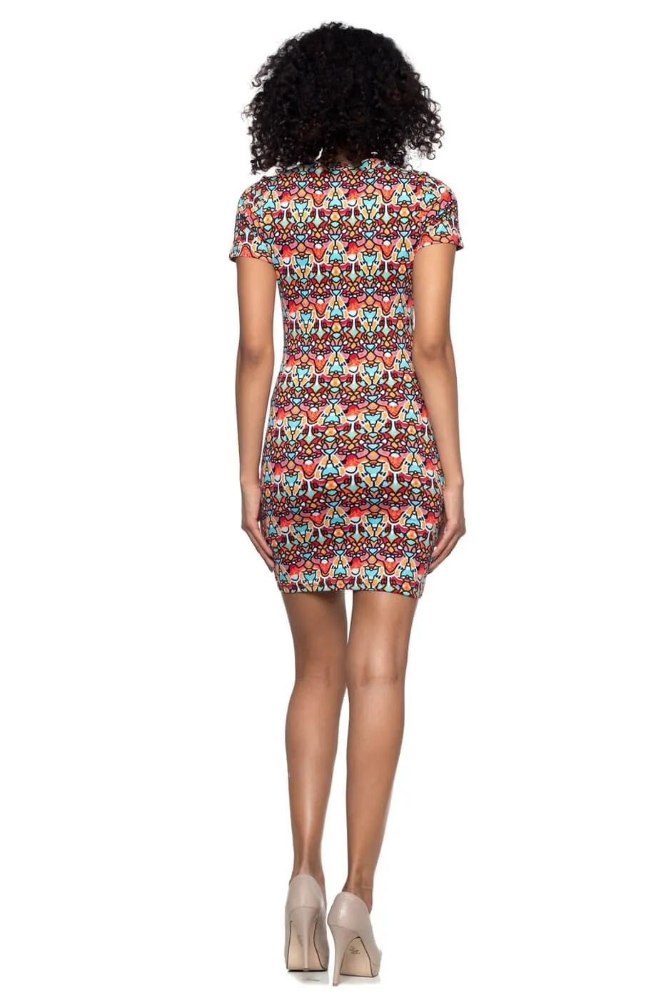 Keyhole Kaleidoscope Dress