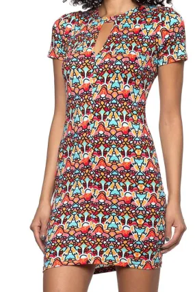Keyhole Kaleidoscope Dress
