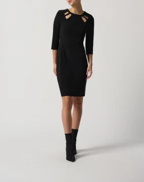 Keyhole Neckline Sheath Dress