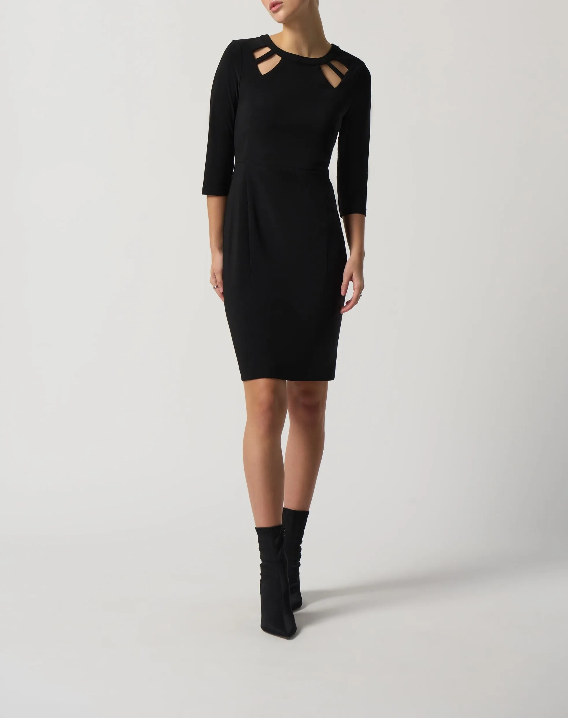 Keyhole Neckline Sheath Dress