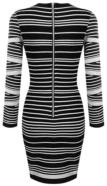 Knit Mini Dress, White