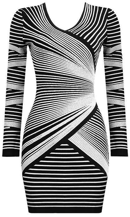 Knit Mini Dress, White