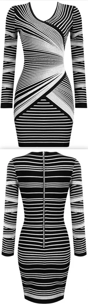 Knit Mini Dress, White