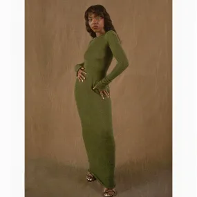 Knitted Bodycon Maxi Dress