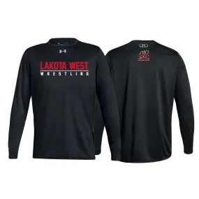 Lakota West Wrestling 2021 - UA Locker Tee 2.0 LS (Black)