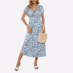 Leopard Print Dress | Open Back