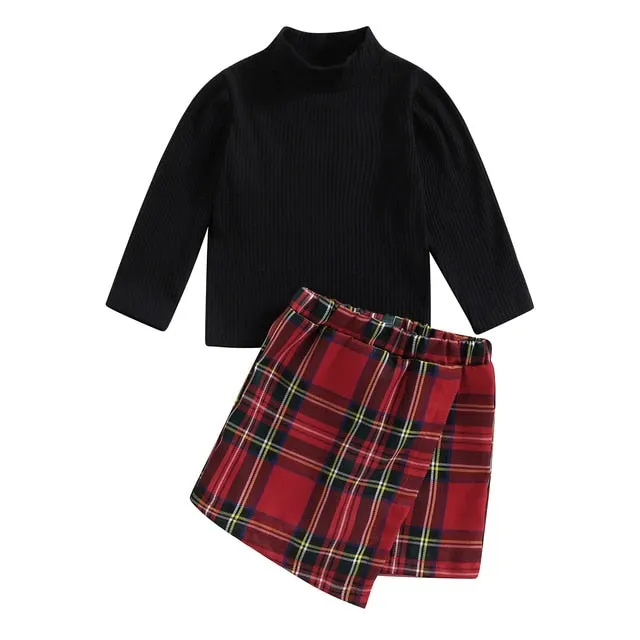 LIBBY Plaid Skirt Outfit