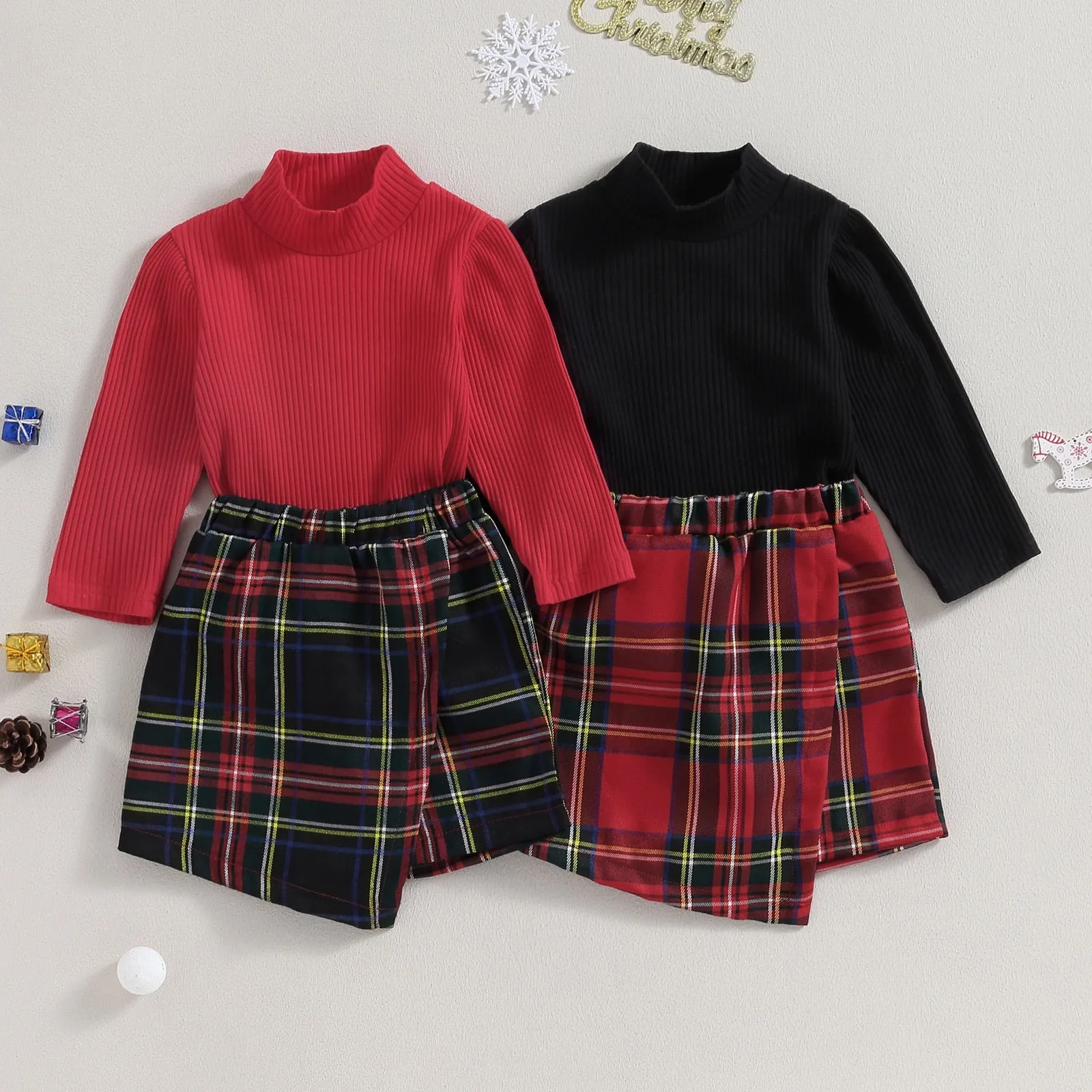 LIBBY Plaid Skirt Outfit