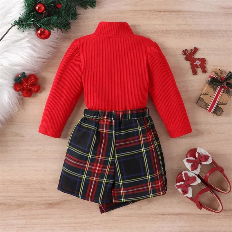 LIBBY Plaid Skirt Outfit