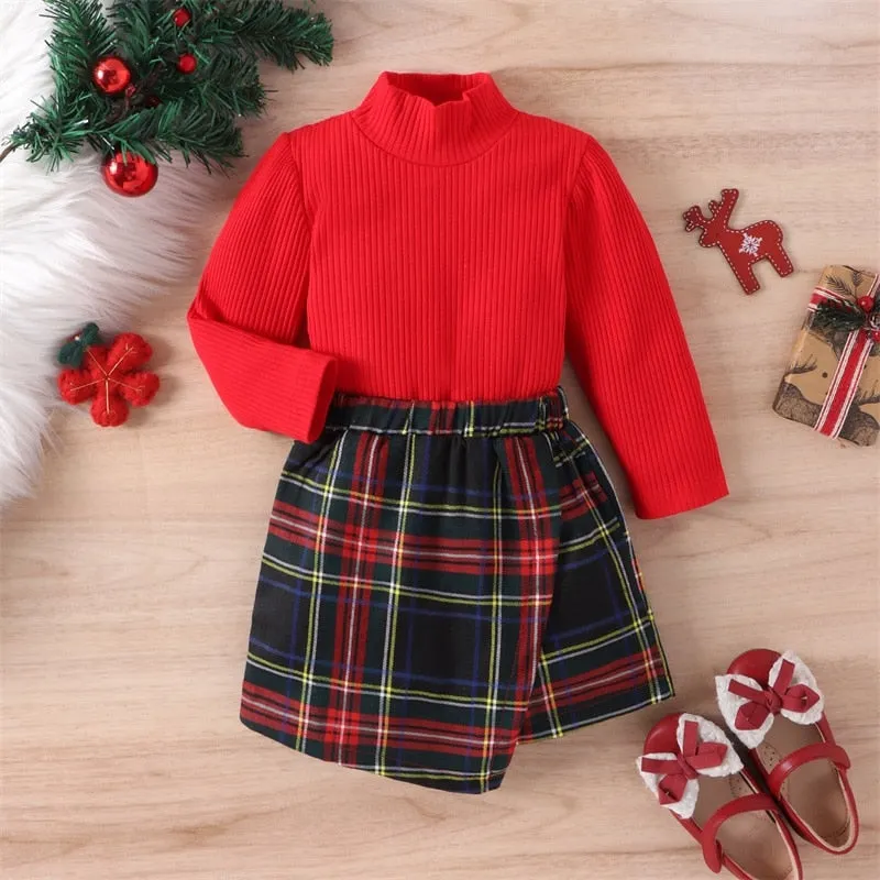 LIBBY Plaid Skirt Outfit