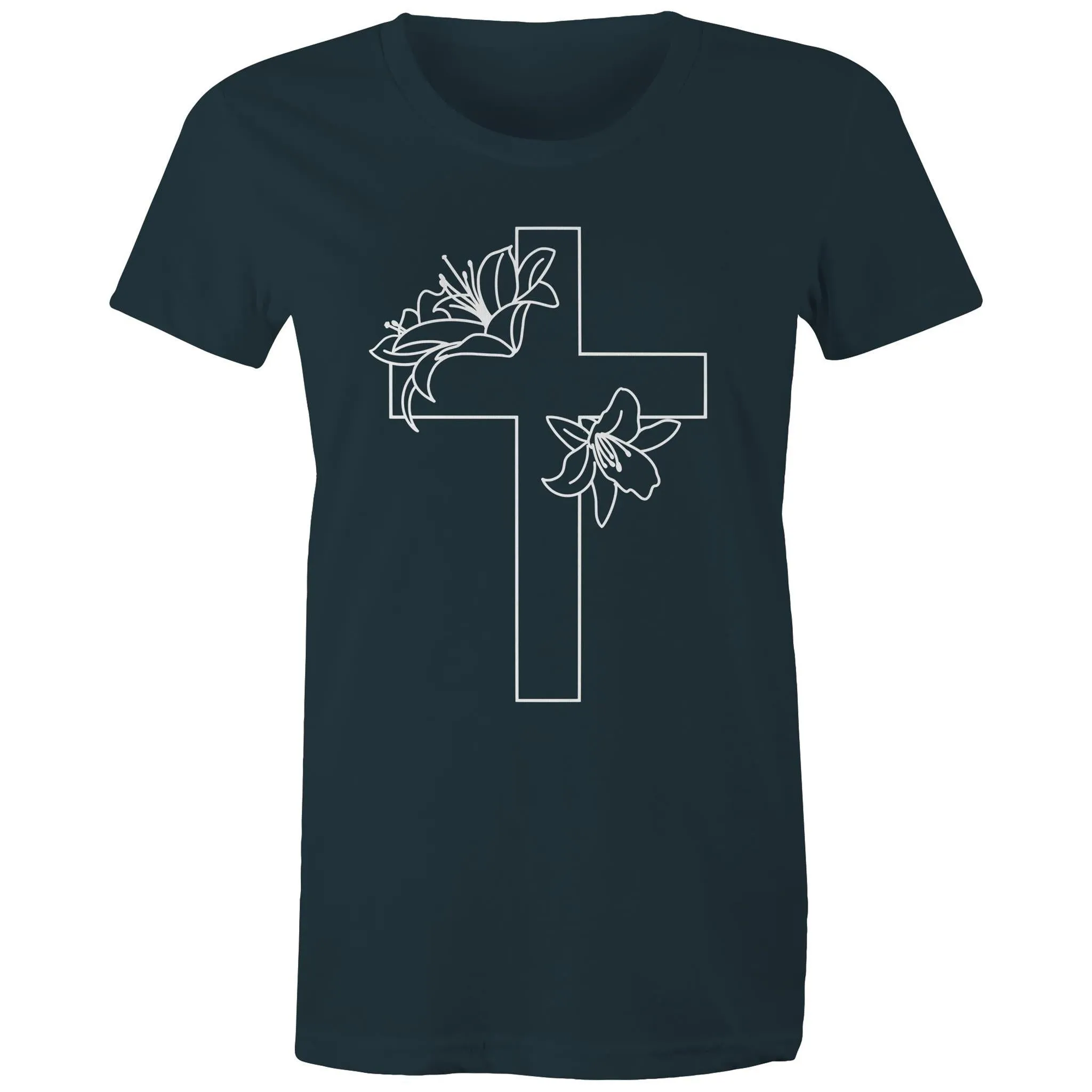 Lilies Cross Women's T-Shirt