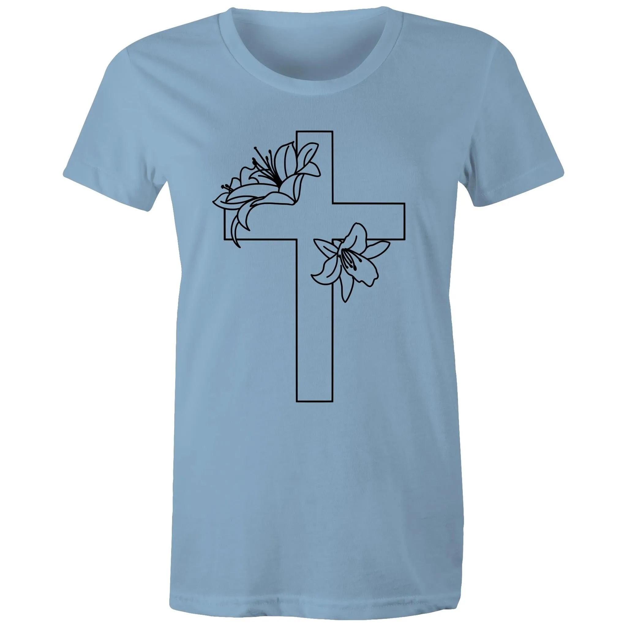 Lilies Cross Women's T-Shirt